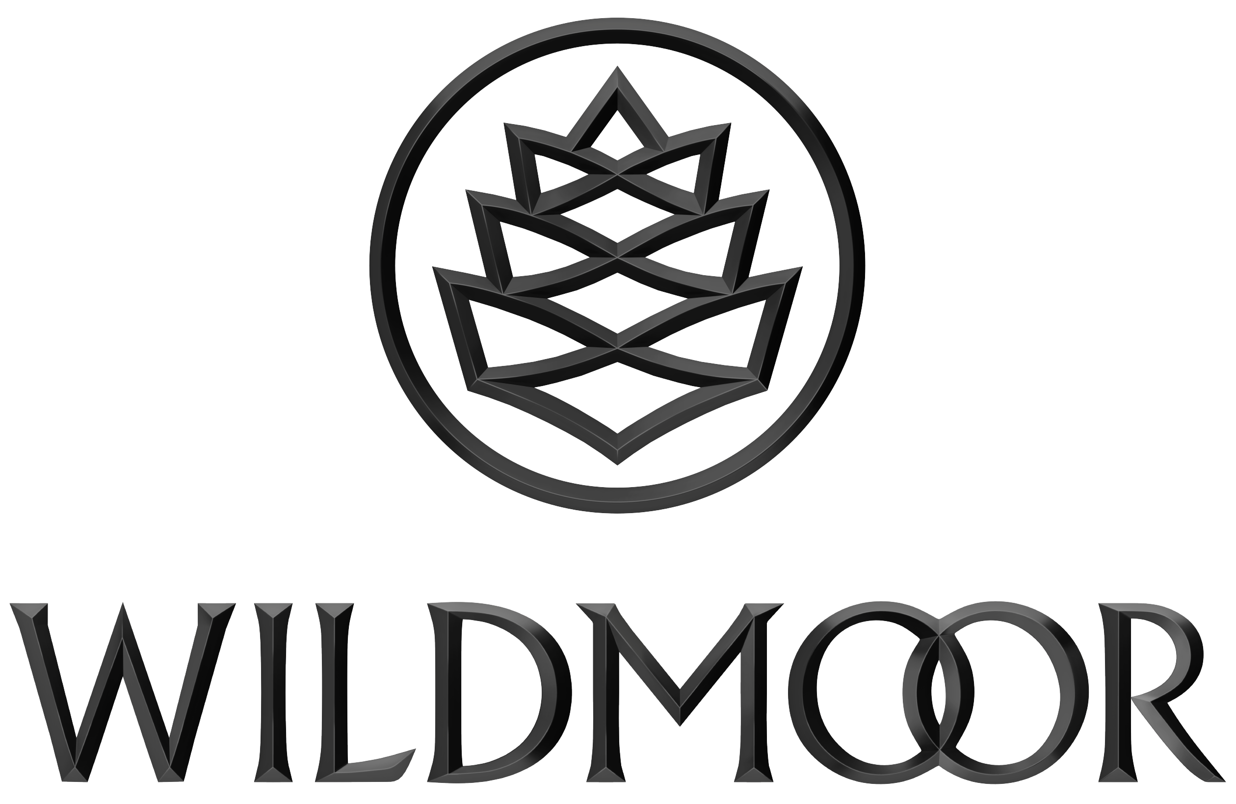 Wildmoor 3D Black Logo Stacked RGB